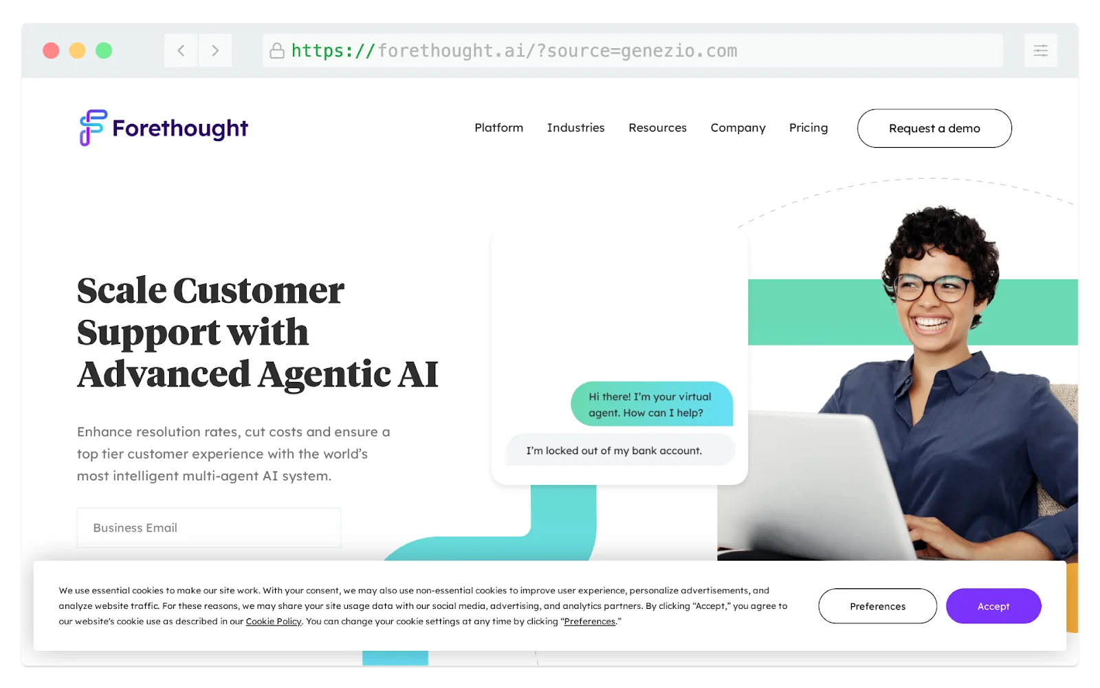 Forethought Scale Customer Support with Advanced Agentic Al