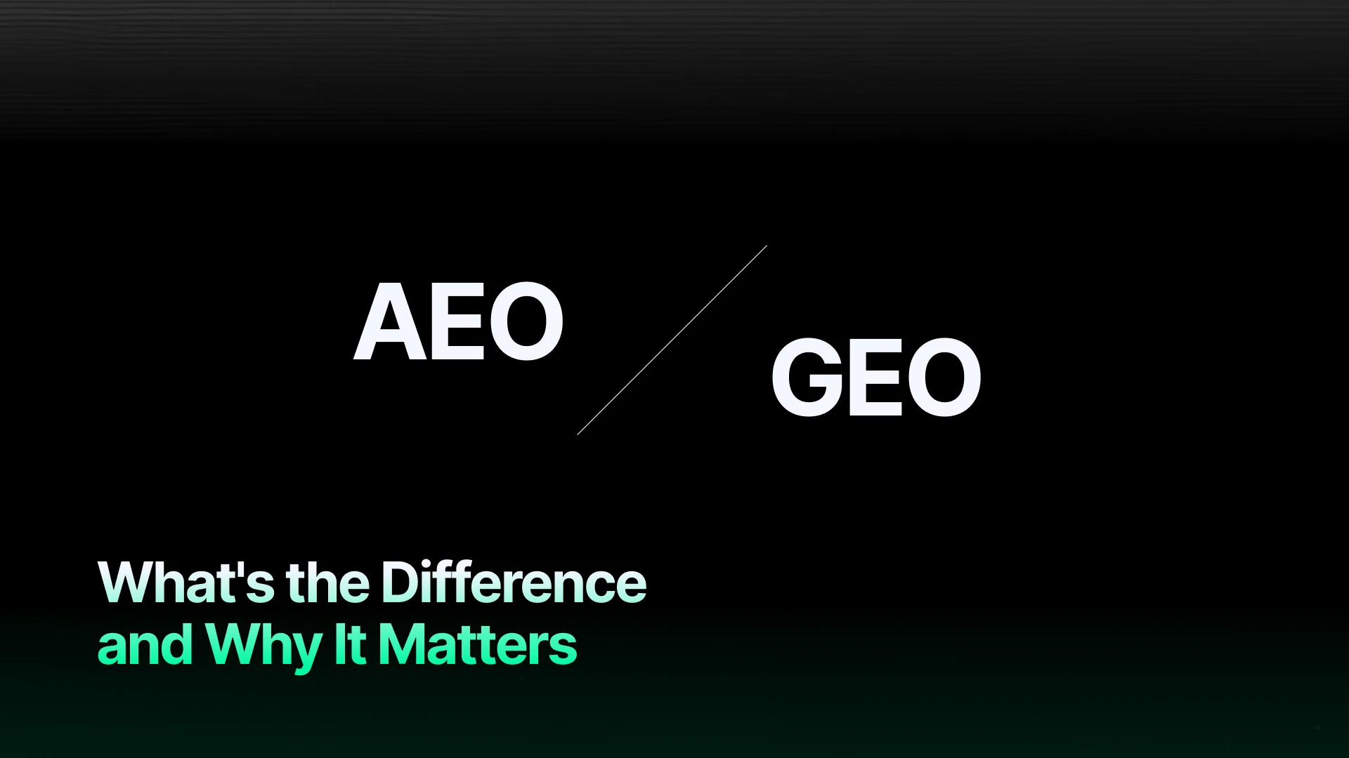AEO vs GEO