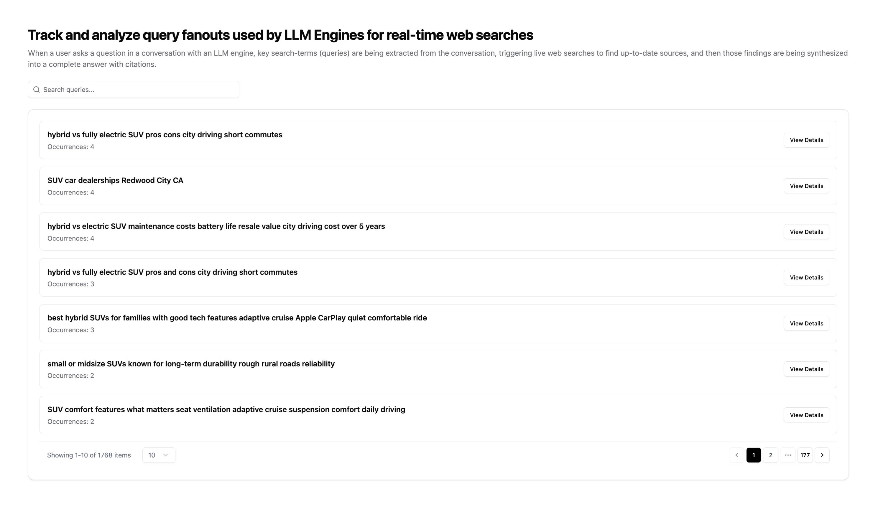 Genezio Query Fanouts