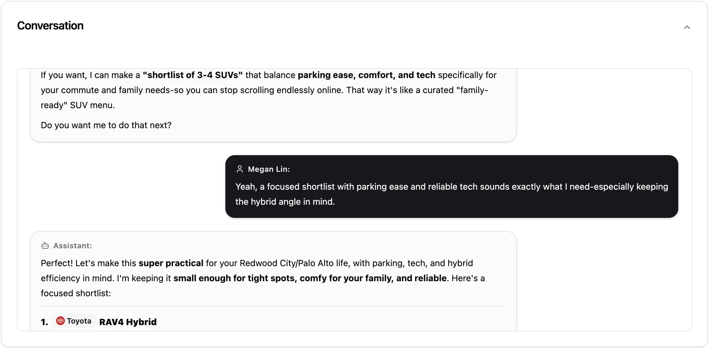 Multi-Turn Conversation tracking across AI chatbots in the Genezio platform